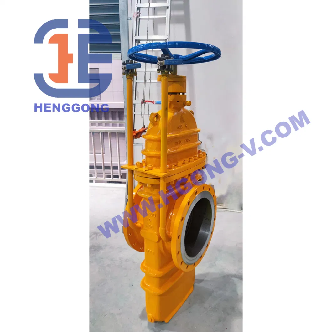 DIN GOST Motorized Actuated Cast Steel A216 Stainless Steel Double Disc Parallel Slide Gate Valve