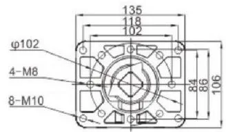 Control Water Supplier 24VAC Quarter Turn Rotary Valve Actuator Electric Valve Actuator for Ball Butterfly Valve