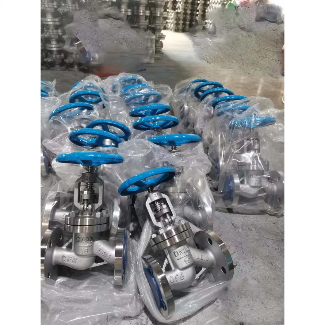 API/DIN Water Control Cast Steel Industrial Pneumatic Flange Globe Valve for Oil Plant