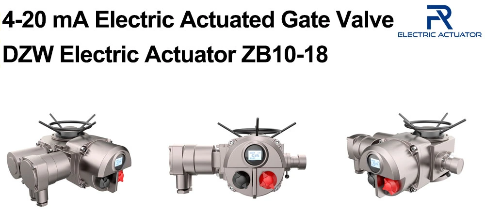 4-20 Ma Electric Actuated Gate Valve Dzw Electric Actuator Zb10-18
