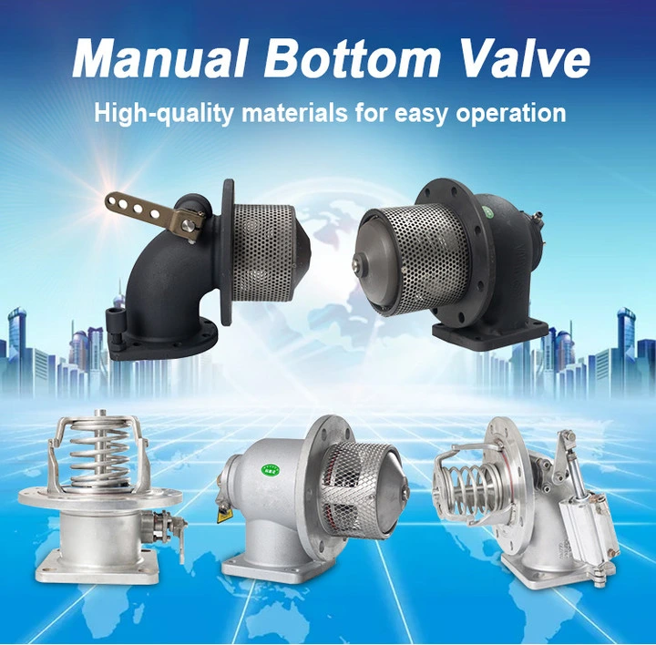 Tank Bottom Ball Valve with Inclined Stem Actuation