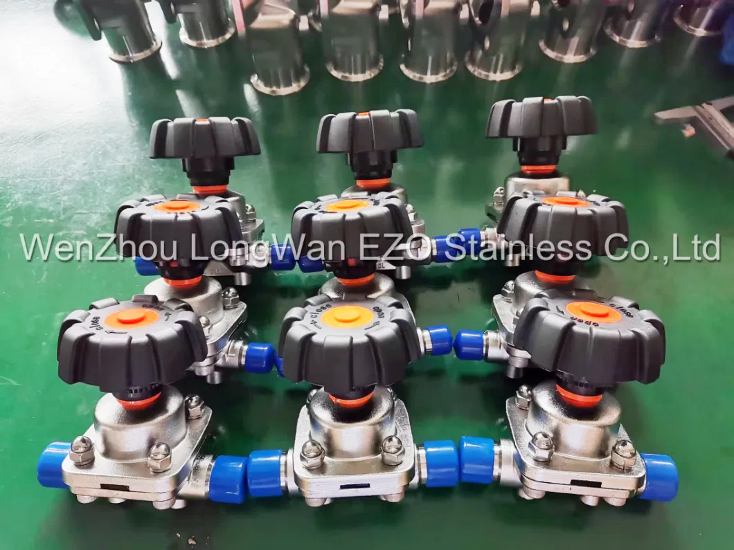 Stainless Steel Sanitary Pneumatic Welded-Clamped Diaphragm Valve Single Acting Actuator (JN-DV 1003)