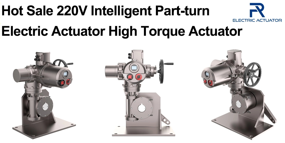 Hot Sale 220V Intelligent Part-Turn Electric Actuator High Torque Rotary Actuator