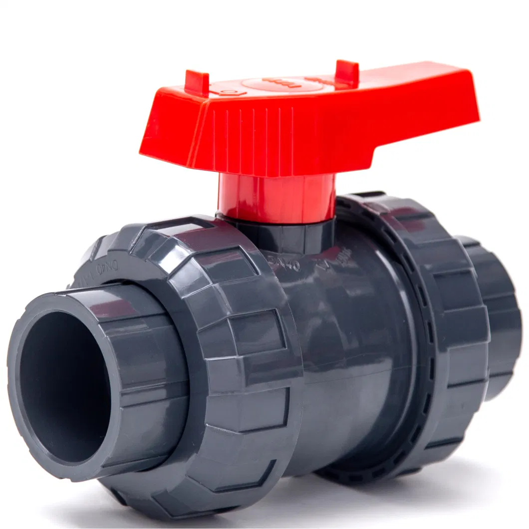 High Quality Electric Motorized Actuator Control Ball Valve PVC Non Actuator True Union Ball Valve UPVC Double Flanged Pneumatic Control Ball Valve