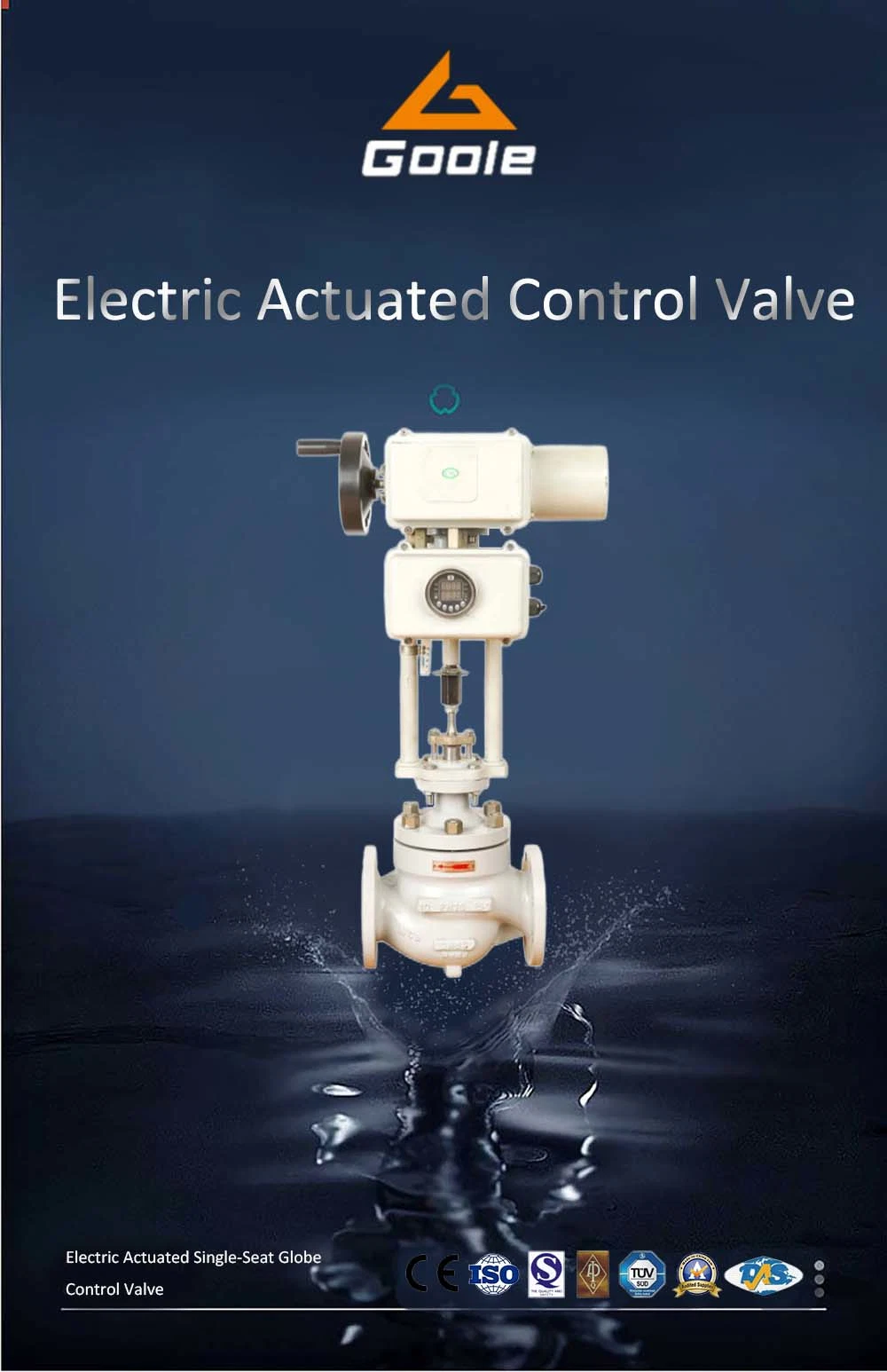 T947h Electric Actuated Single Seat Globe Control Valve