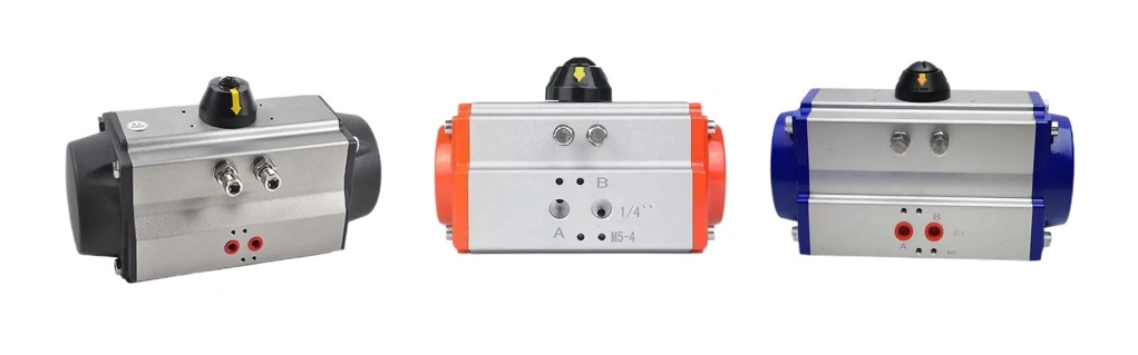Pneumatic Ball Valve Actuator Control for Air Water Gas Oil Steam 3 Pieces Ball Valve