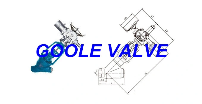 ANSI Pressure Seal Motorized Y Type Globe Valve (GAJ965Y)