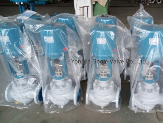 Flanged Ends Diaphragm Pneumatic / Electric Actuated Single Seated /Double Seated /Cage Type Anti-Cavitation Globe Control Valve