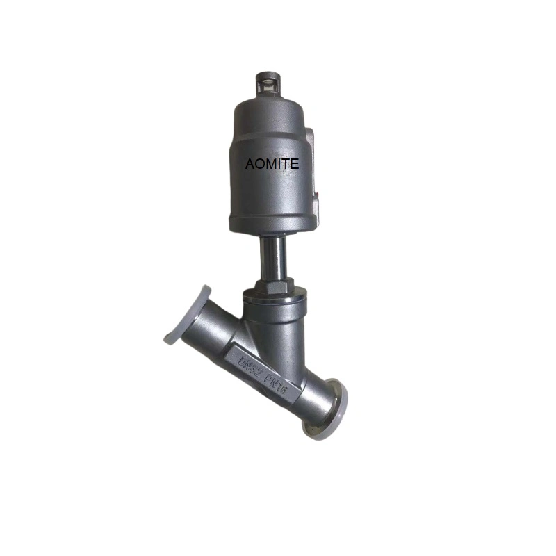2/2-Way Pneumatically Actuated Angle Seat Piston Valve for Liquids, Gases, Steam