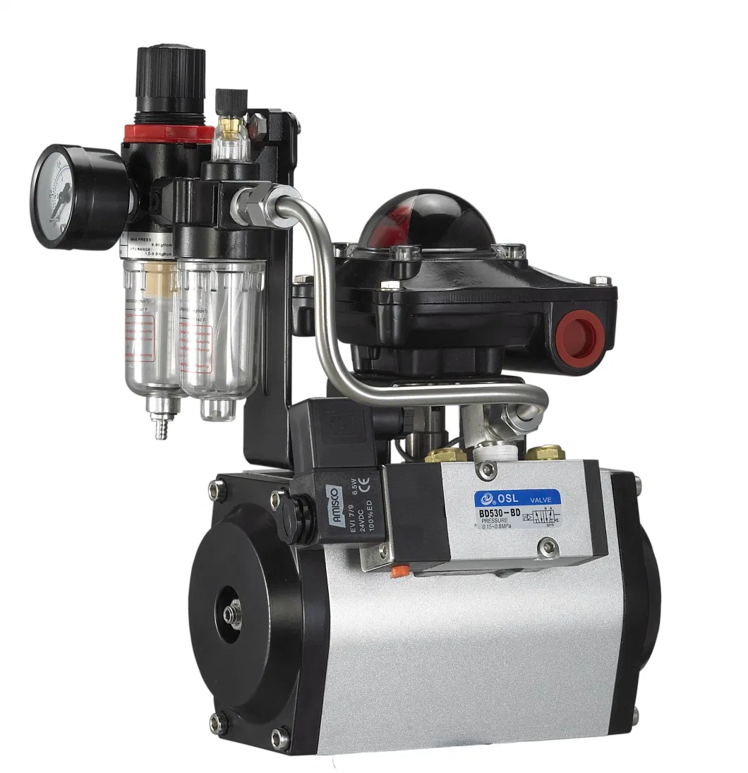 Competitive Price Modulating Butterfly Valve Electric/Pneumatic Actuator for Process Control