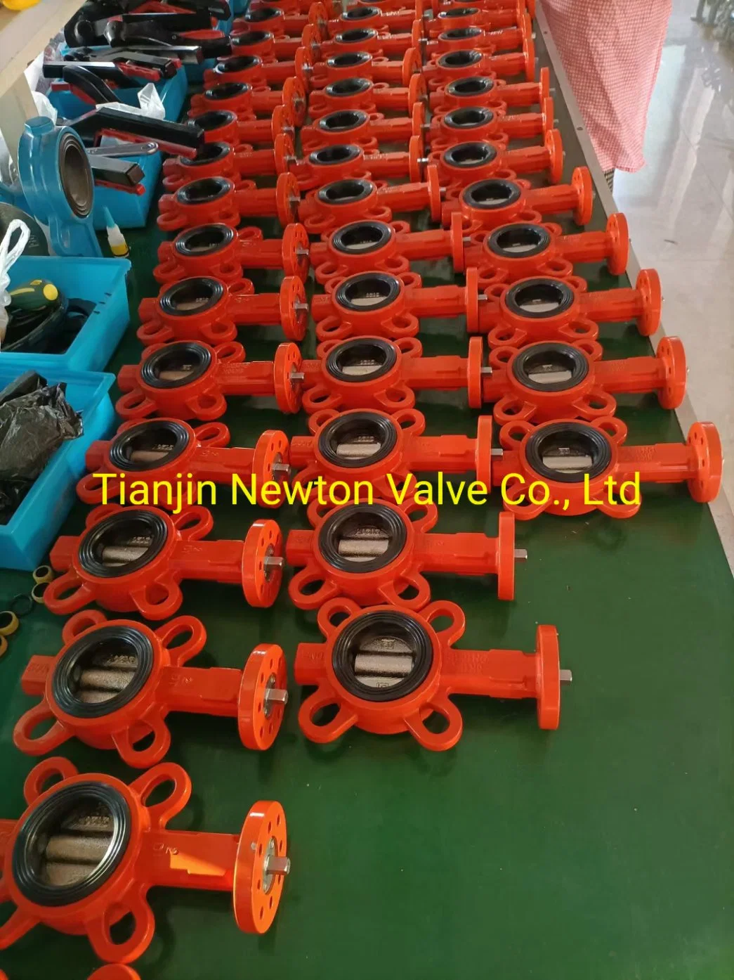 Full Rubber Liner Disc Wafer Butterfly Valve Universal Standard with Electric Actuation