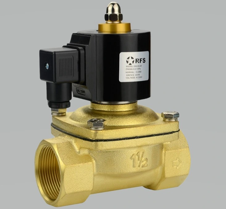 2W Series Direct Acting 2/2 Normally Closed Waterproof Solenoid Air Liquid Oil Control Valve