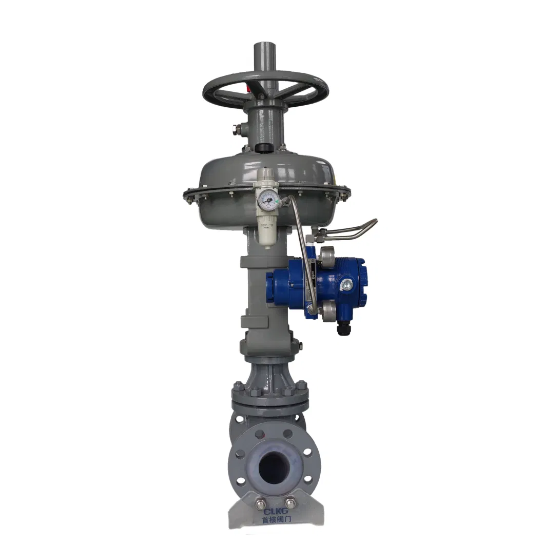 High Pressure Lightweight Pneumatic Diaphragm Control Fluorine Lined Regulating Valve