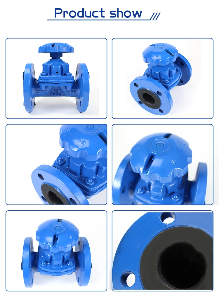 Manual/ Motorized Operated EPDM/NBR/PTFE Lined Di/Wcb Body Diaphragm Valve