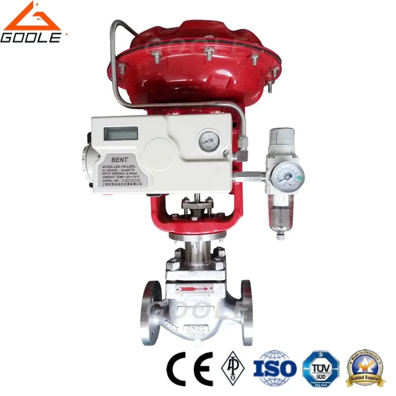 Pneumatic Globe Control Valve with Single Seat Type