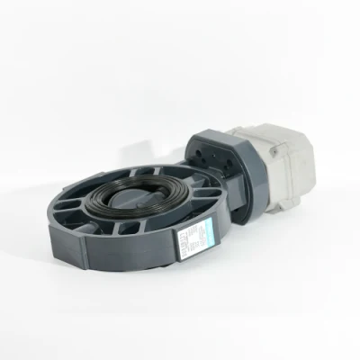 Produttori DN65 2 1/2 pollici plastica motorizzata valvola a farfalla PVC Con attuatore