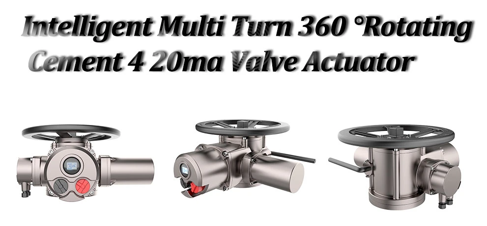 360 Rotating Cement 4 20mA S2-10 Minutes Protection Class IP67 Hard Wired Connections of The Terminal Block and Limit and Torque Switch Multi Turn Actuator
