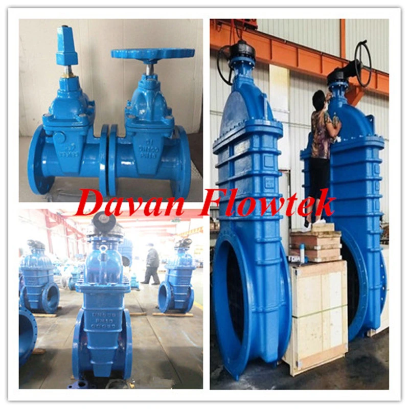 Wras Ductile Cast Iron Ggg50 Rubber Wedge Handwheel Operated Flanged Factory Water Gate Valve