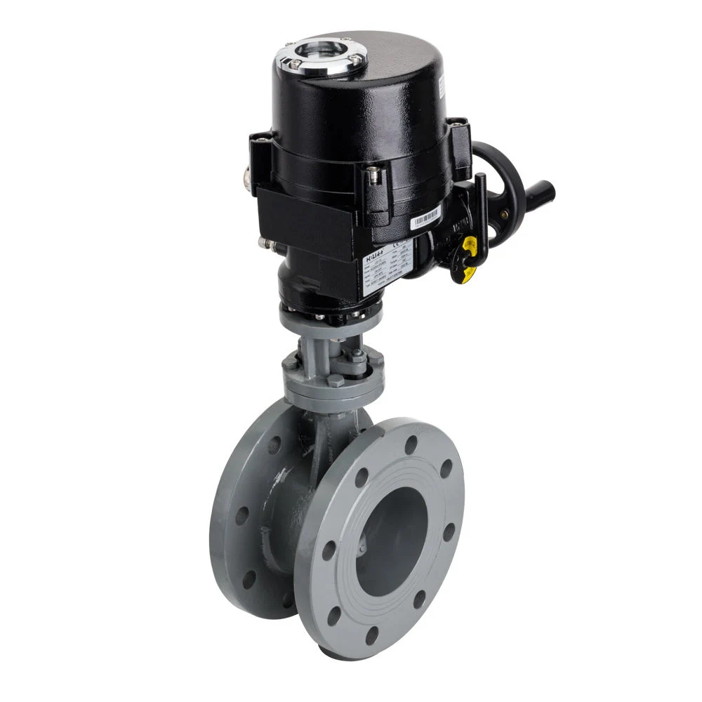 Lq1-10 Motorized Actuator for DN100 2inch Cast Steel Ventilated Flange Butterfly Valve