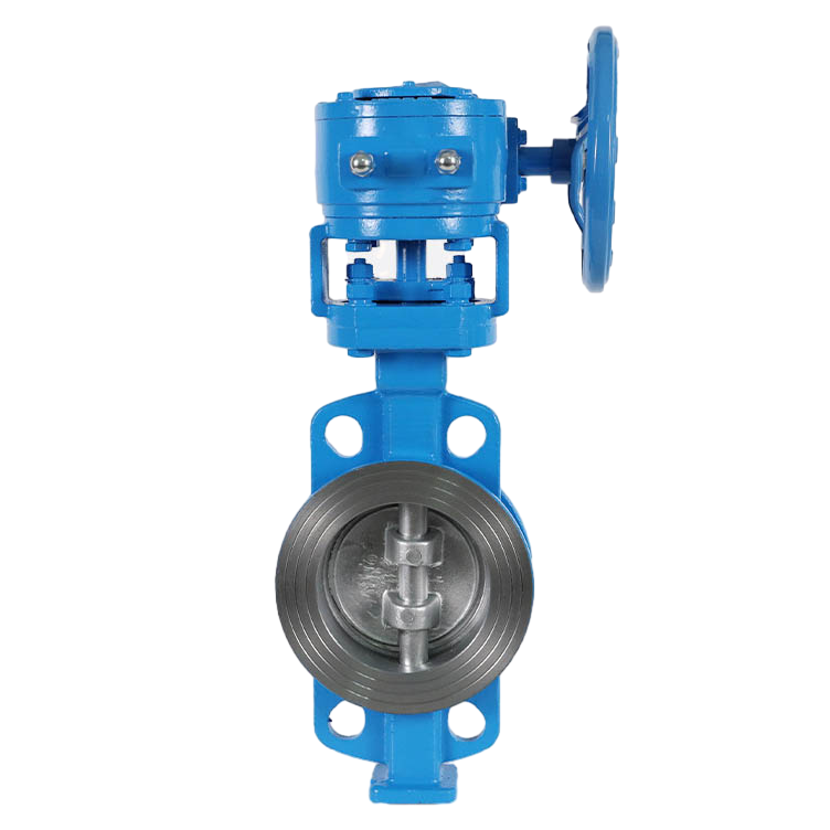 Hard Sealed Wcb Turbine Wafer Butterfly Valve D373h-16ctriple Eccentric Hard Soft Seal Worm Gear Driven Wafer Butterfly Valve