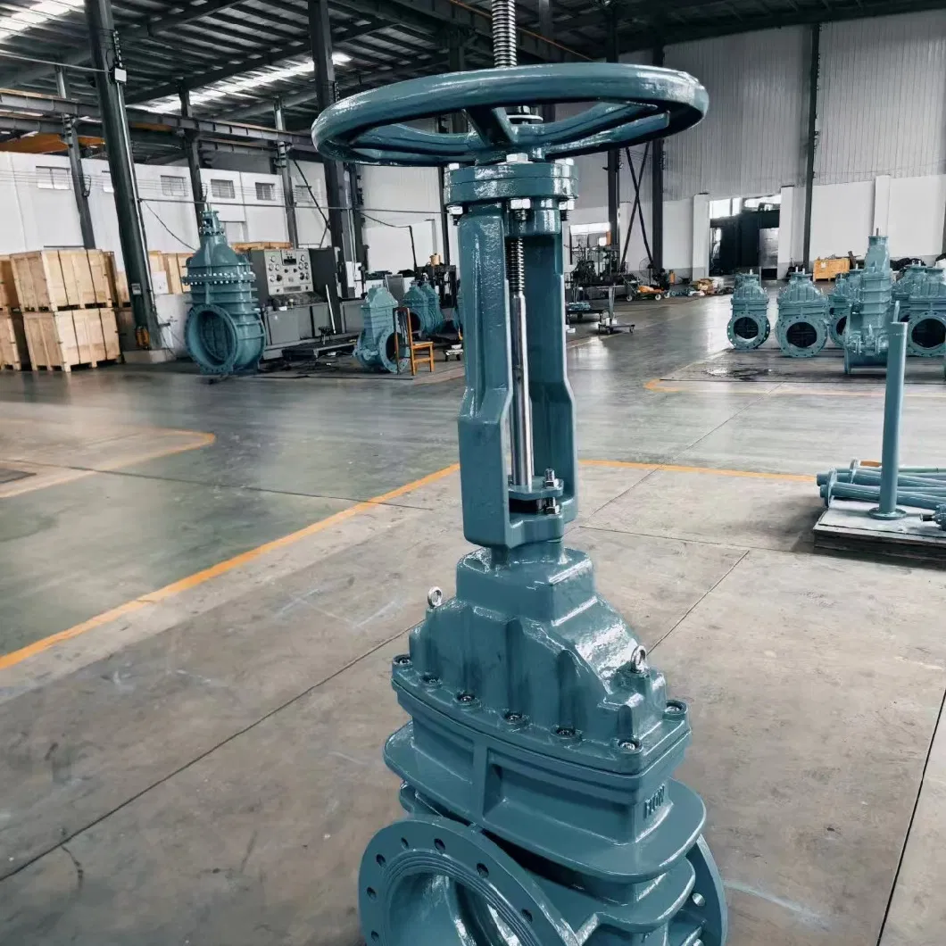 API/GOST/DIN Industrial Manufacture Factory Rising Stem Steel Gear Operated Wedge Flange Gate Valve with Pneumatic