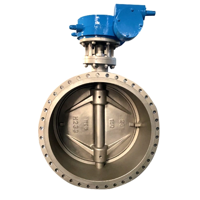 Double Flanged Double Offset Eccentric Butterfly Valve with Pneumatic Electric Actuator