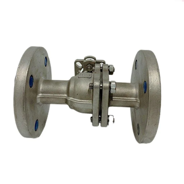 304 flange high platform ball valve fine cast pneumatic automatic control valve