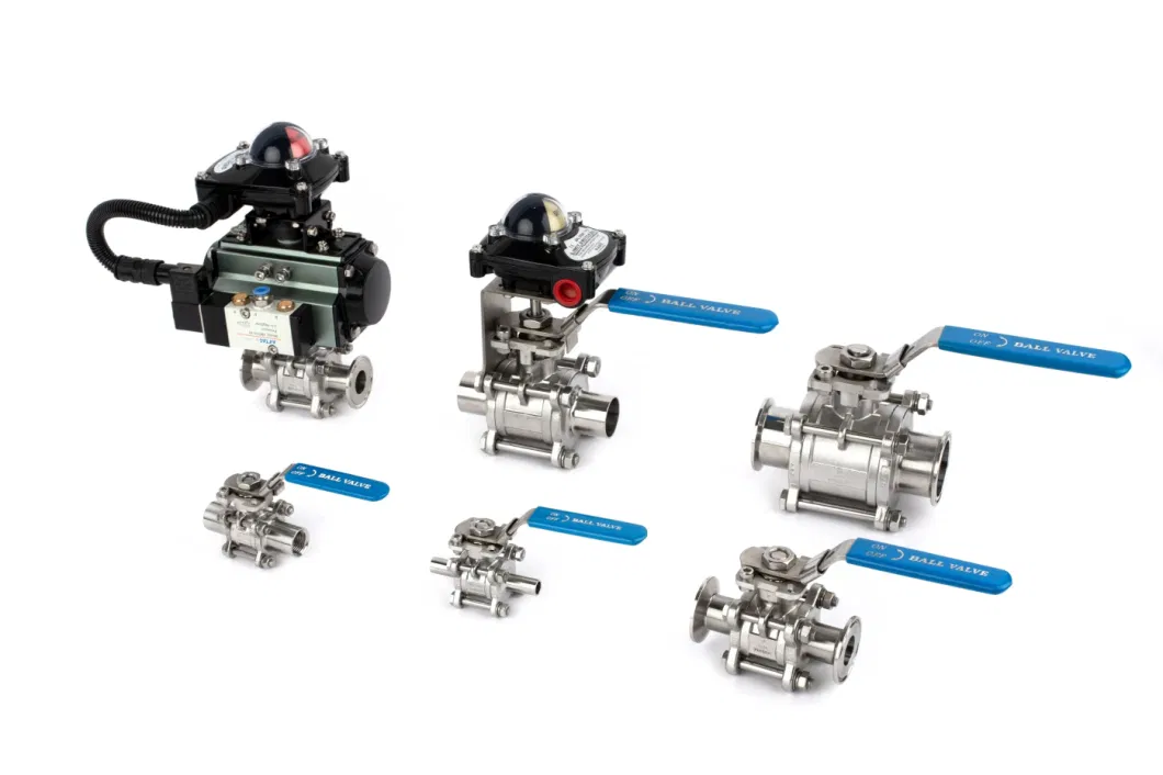 2 Way 12V 3 Piece Ball Valve on off Electric Motorized Actuator Water Flow Control Ball Valve
