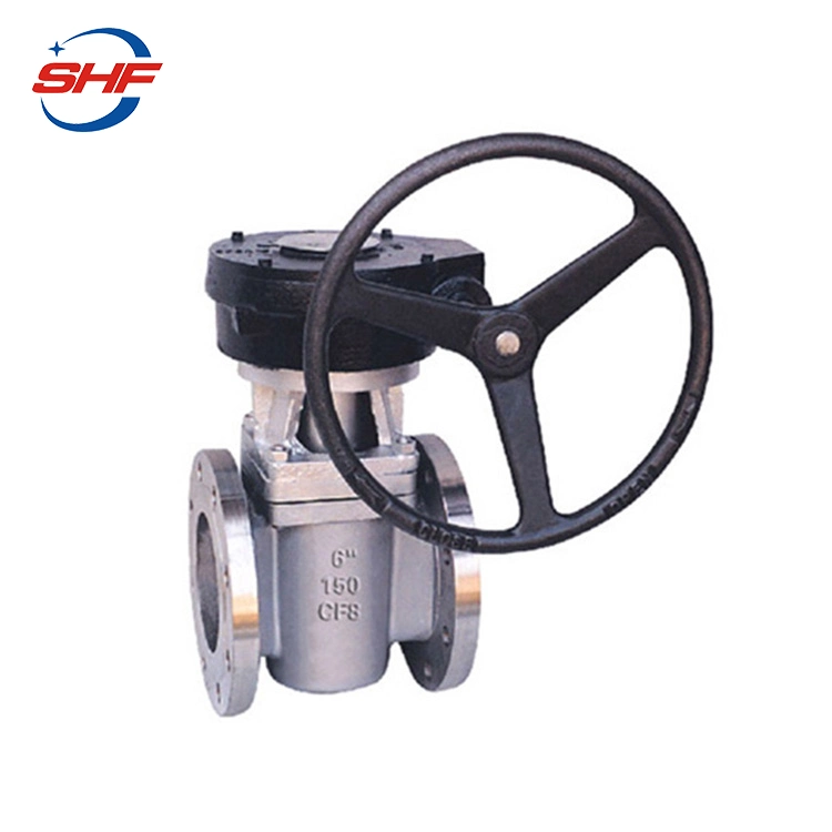 Shf API 6D API 599 A351 CF8 CF8m Gear Operation Stop RF Flanged FEP/PTFE/PFA Full Iined Full Port Sleeve Cock Plug Valve Price