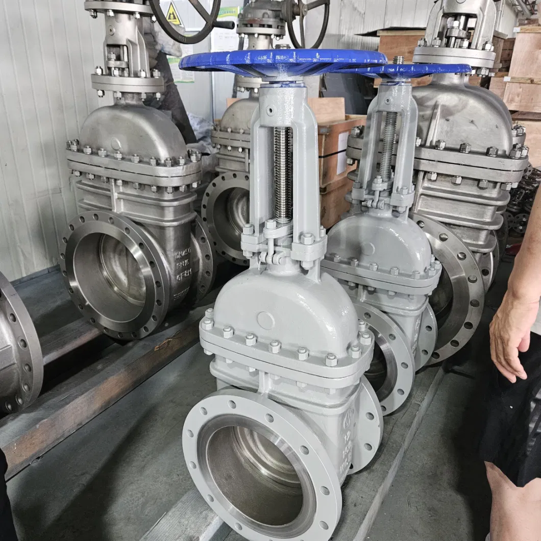 API/GOST/DIN Industrial Manufacture Factory Rising Stem Steel Gear Operated Wedge Flange Gate Valve with Pneumatic
