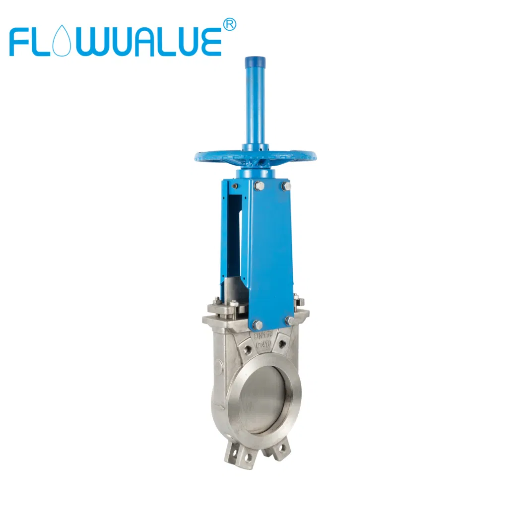 Stainless Steel Pn10 DN350mm 14in EPDM Lever Manual Pneumatic Electric Motorized Hydraulic Actuator Knife Gate Valve