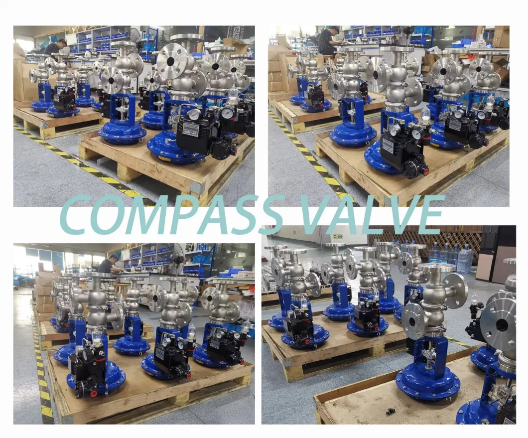 Stainless Steel Hygienic Sanitary Electronic Pneumatic Flow Control Regulating Regulator Valve