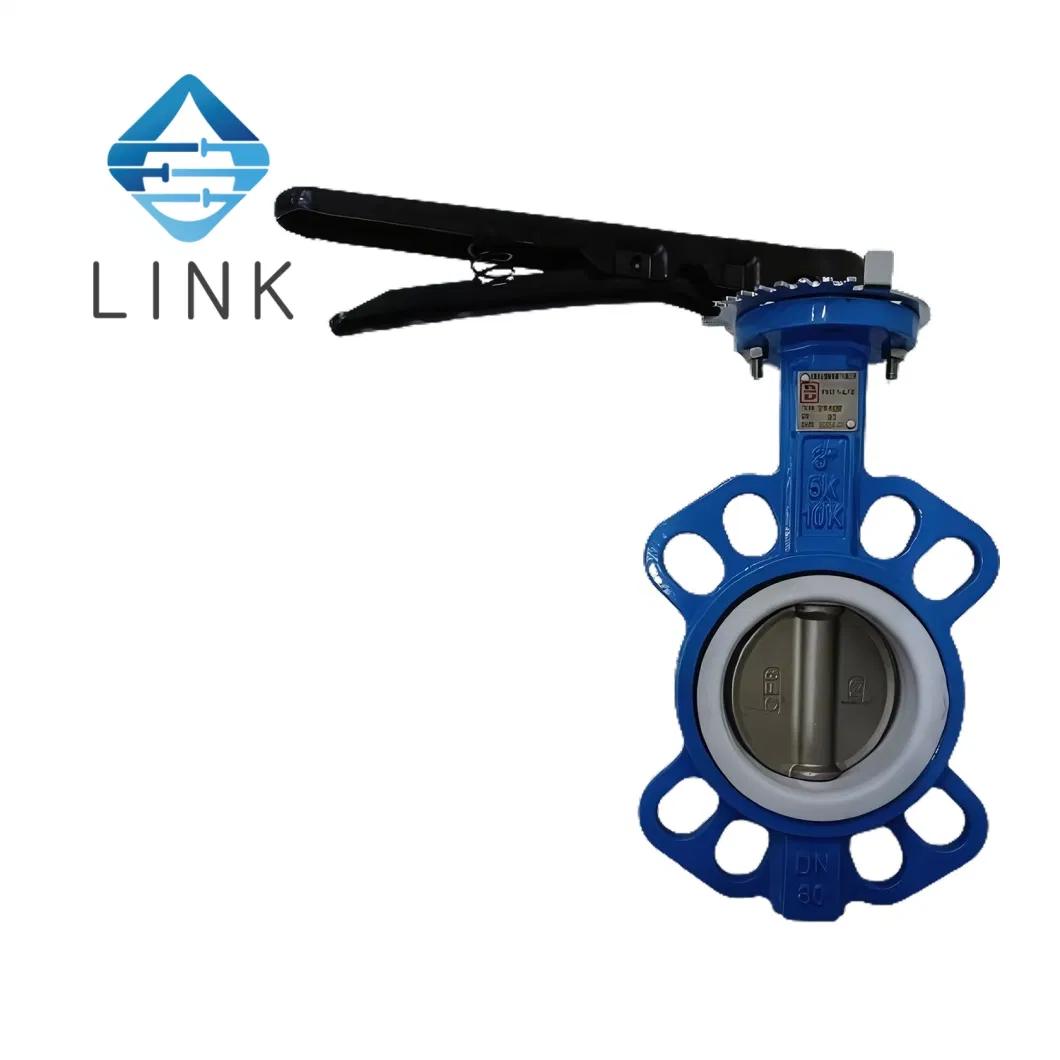 Electric Motorized Butterfly Valve Wafer Connection with EPDM Seat Cast Iron Material