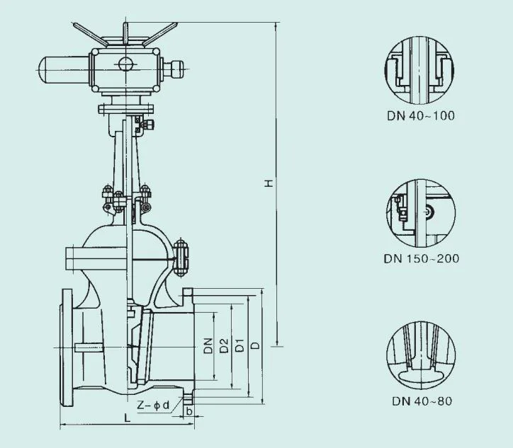 High-End 24V Electric Actuator with Control Valve Gate Valve Globe Valve