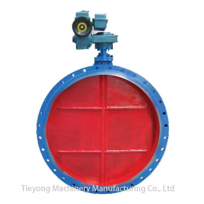 D943W-1 Electrically Operated Sloping Plate Dust Butterfly Valve Good Price for Sale