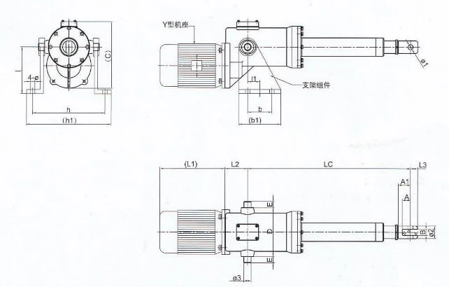 AC Electric Motor Linear Actuator Industrial Motorized Linear Actuators 8000n High Speed 220V Motion Encoder Low Price industrial Recliner Chair IP67 DC