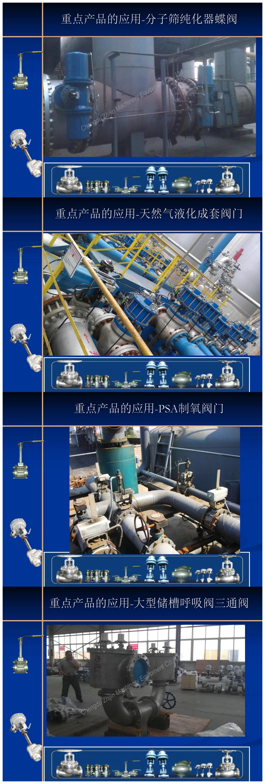 Cryogenic Butterfly/Diaphragm Control/Ball/Globe/Throttle/Check/Safety/Breathing/Three Way Valve/Liquid Hydrogen/Helium/Oxygen/Natural Gas/LNG/LPG/CNG Valve