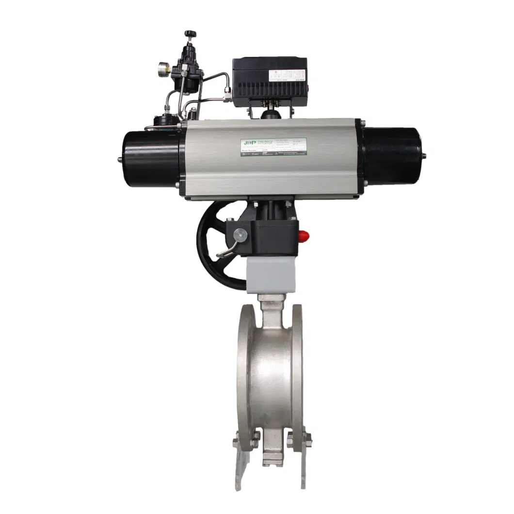 High Performance Pneumatic Actuated Butterfly Valve with Curved Arm Conversion Structure