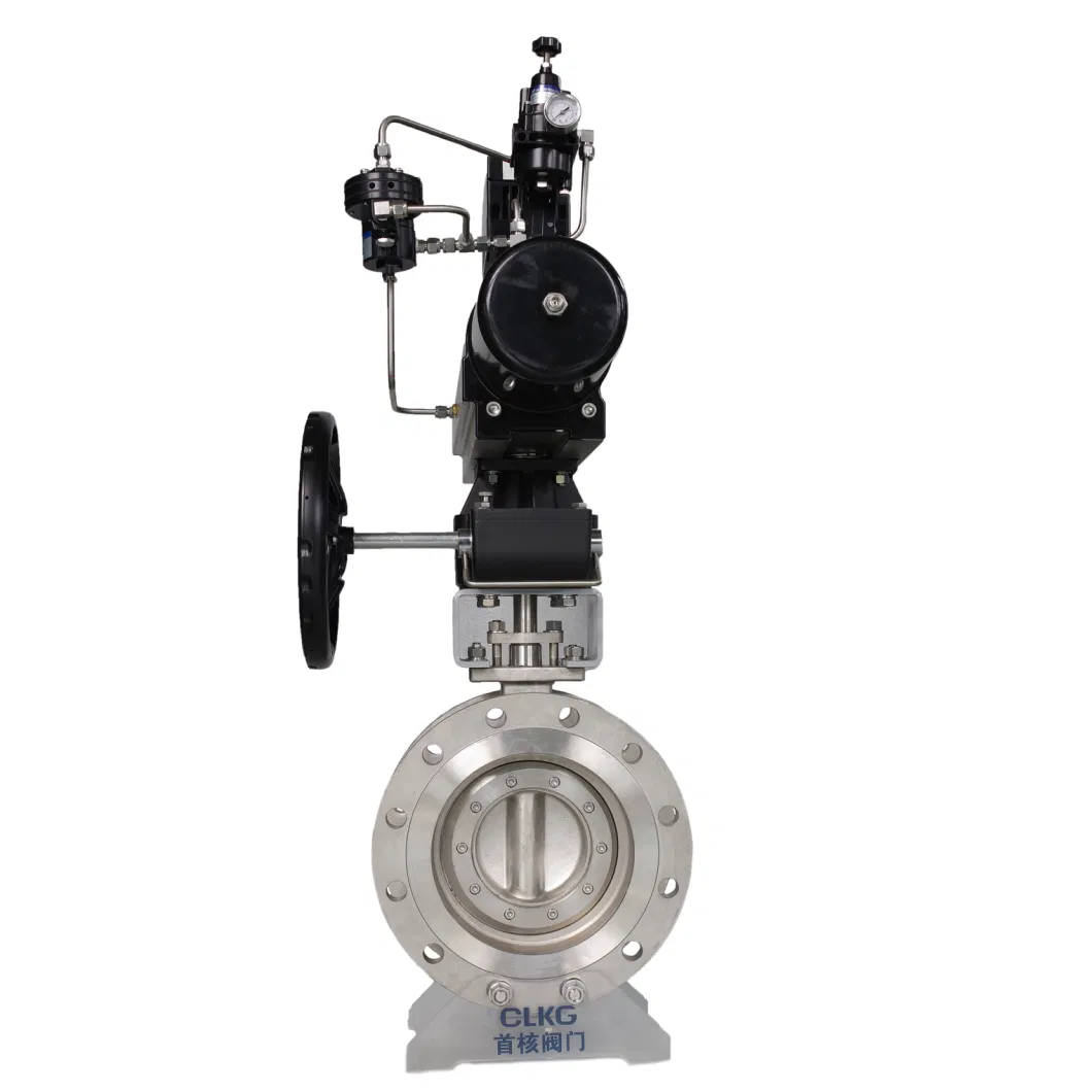 DN50 Air Control Butterfly Valve Pneumatic Regulating Actuator Butterfly Valve