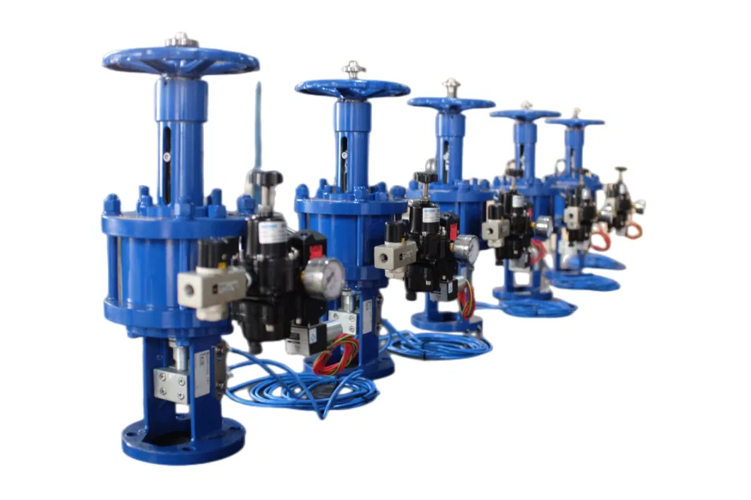 Double Acting Piston Cylinder Pneumatic Actuator for Gate Valve Globe Valve