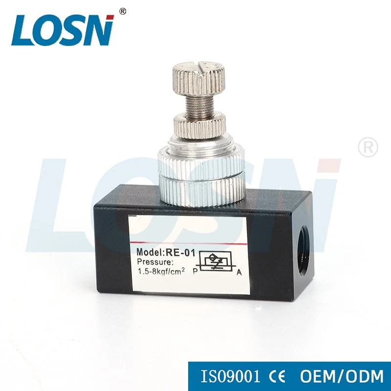 Re01 Series One Way Flow Adjust Air Flow Control Valve