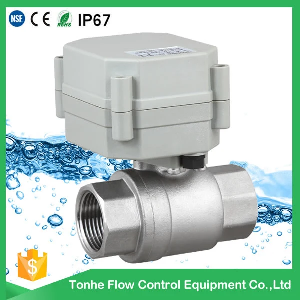 2 Way NSF61 1&prime;&prime; Stainless Steel304 Motorized Water Ball Valve for Drinking Water