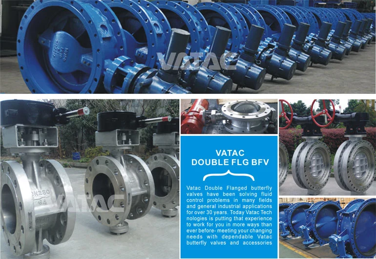 Bronze, Cast Stainless Steel or Iron Lug, Wafer &amp; Flange RF Industrial Butterfly Valve for Control with Pneumatic Actuator