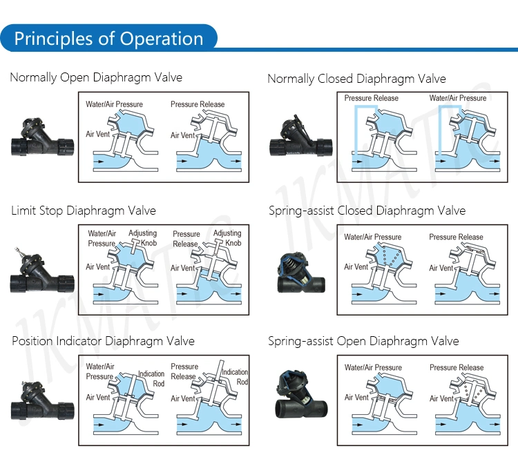 Pneumatic Pressure Control Diaphragm Valve for Bio-Pharmaceutical Application