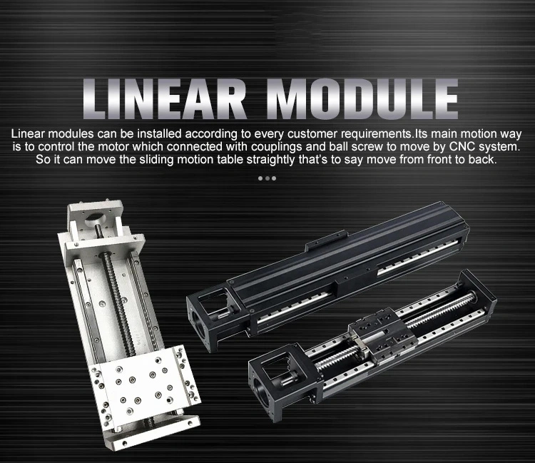 Linear Guide Slide Table Ball Screw Motion Rail CNC Linear Guide Stage Actuator Motorized NEMA 23 Stepper Motor