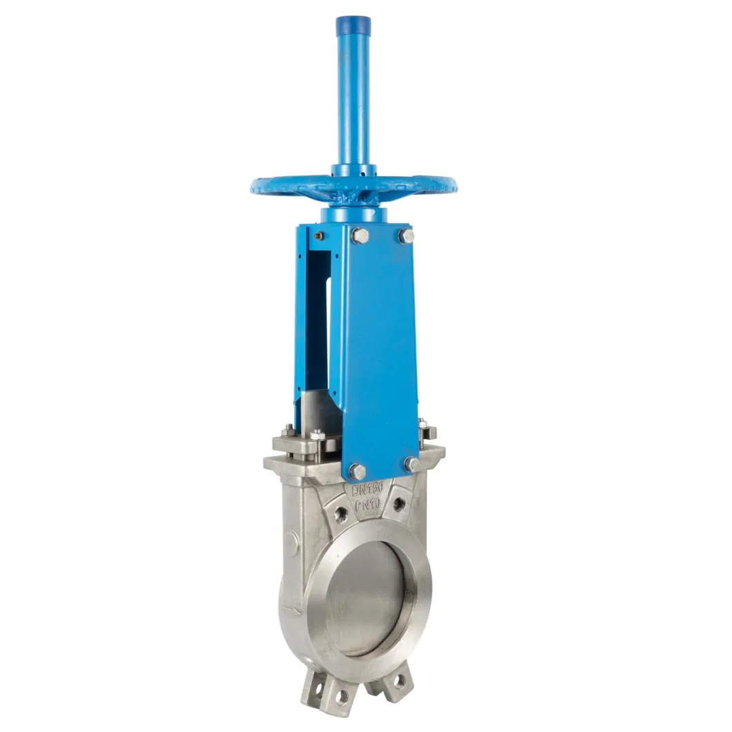 Class150 Pn10 Hand Wheel Operated CF8m Disc Wcb Stainless Steel Body Knife Gate Valve