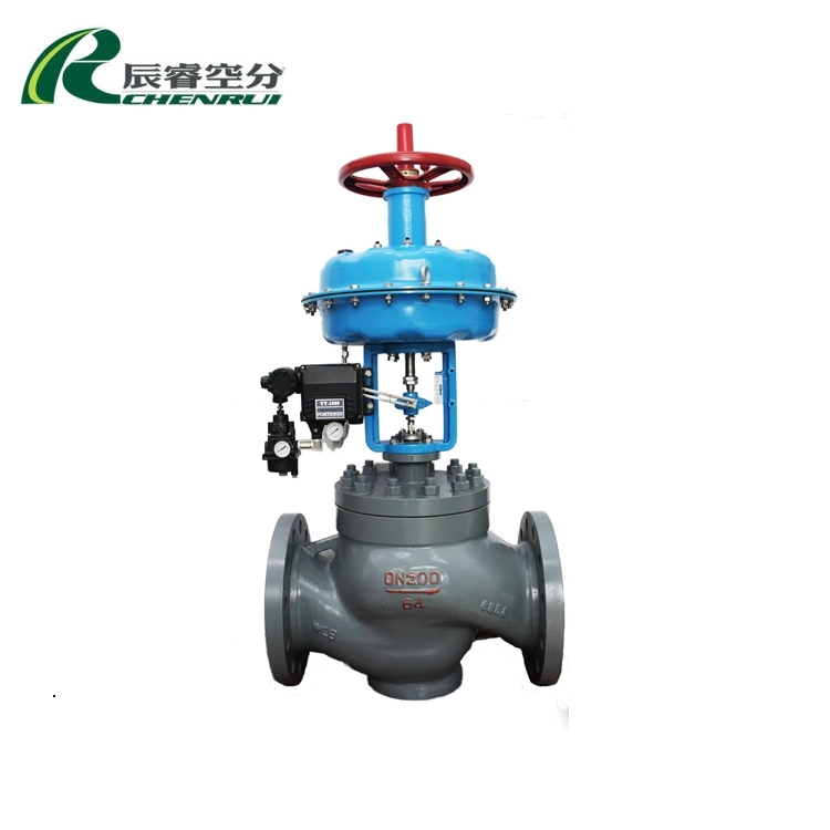 2 Inch Flow Control Valve Pneumatic Operated Globe Diaphragm Control Valve with Positioner Pneumatic Steam Control Valve