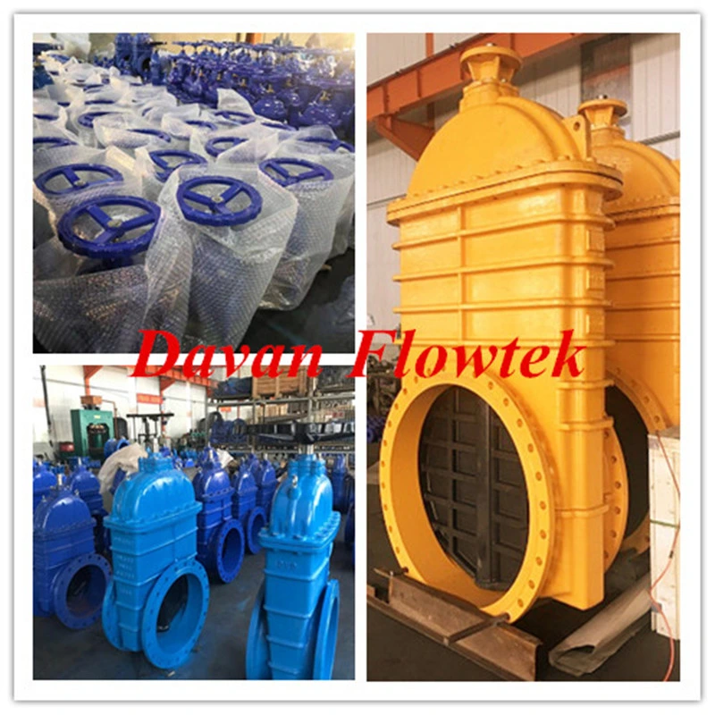 Wras Ductile Cast Iron Ggg50 Rubber Wedge Handwheel Operated Flanged Factory Water Gate Valve