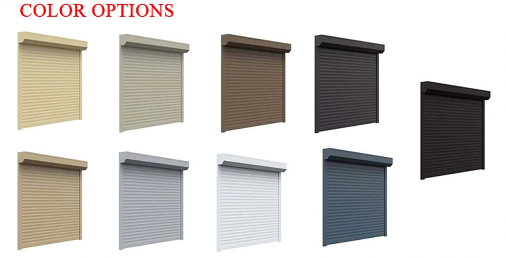 2-20% Discount Exterior Security Motorized Blinds Insulated Window Shades European Aluminum Roller Shutter