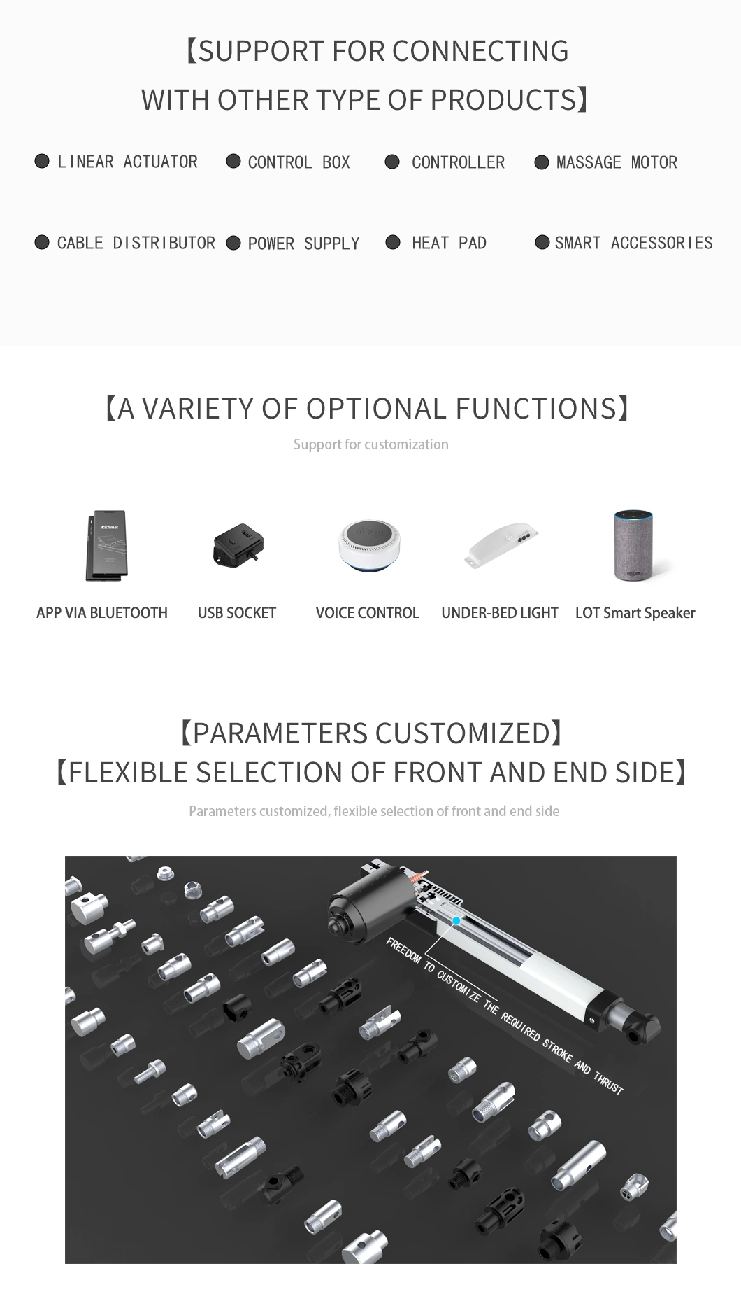 Richamat Professional Manufacturer of Linear Actuator with Wholesale Price